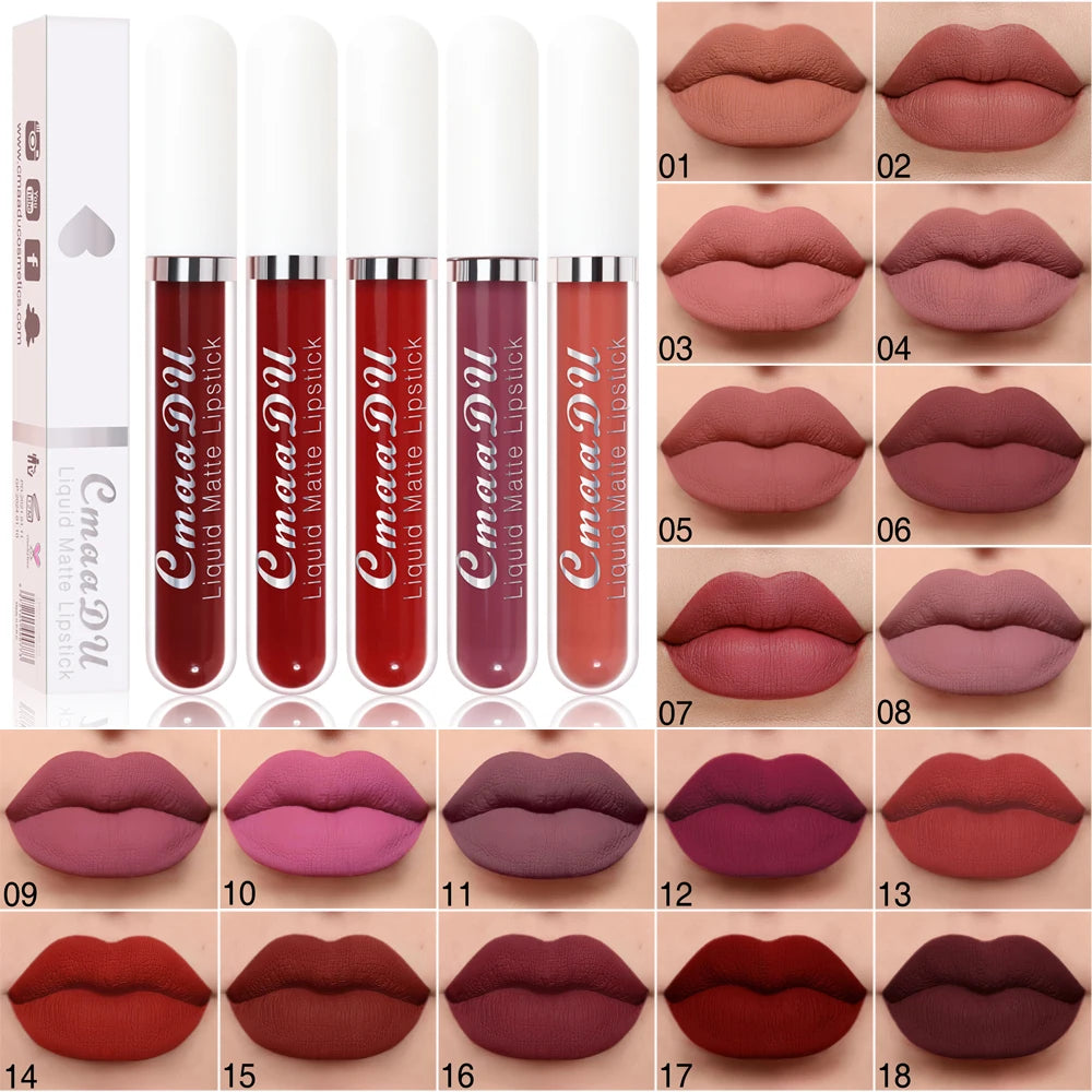 CmaaDu  Matte Lip Gloss Liquid Lipstick