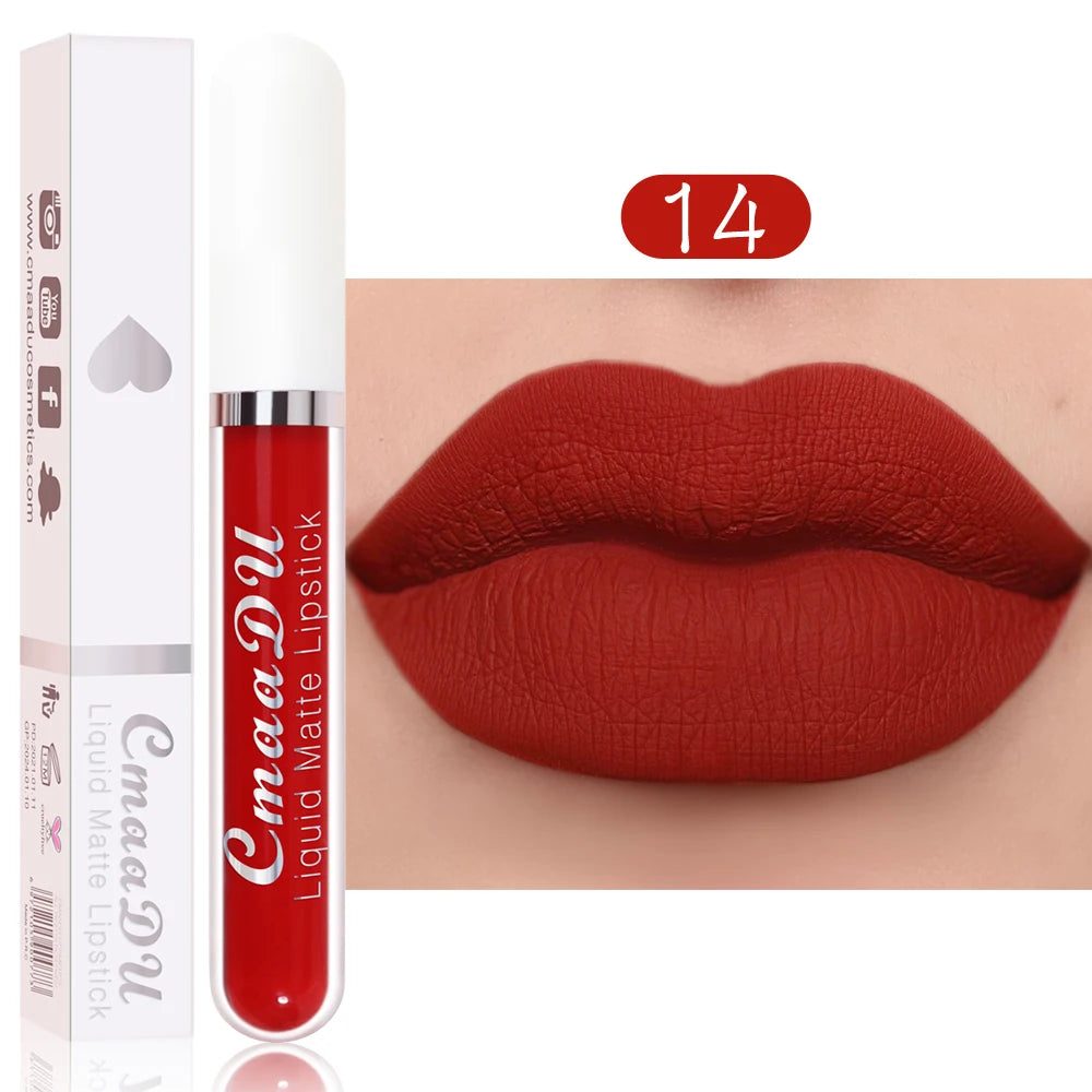 CmaaDu  Matte Lip Gloss Liquid Lipstick