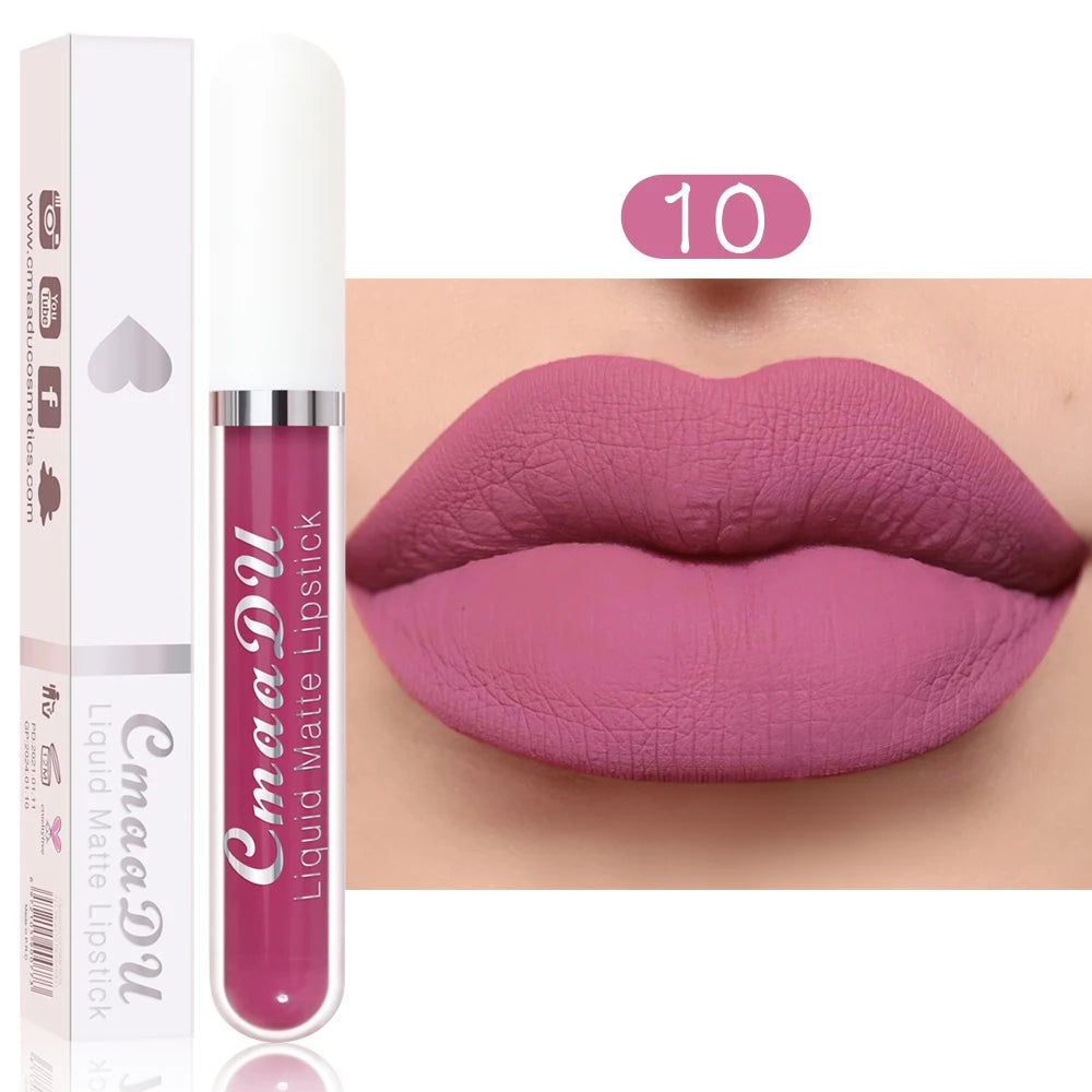 CmaaDu  Matte Lip Gloss Liquid Lipstick