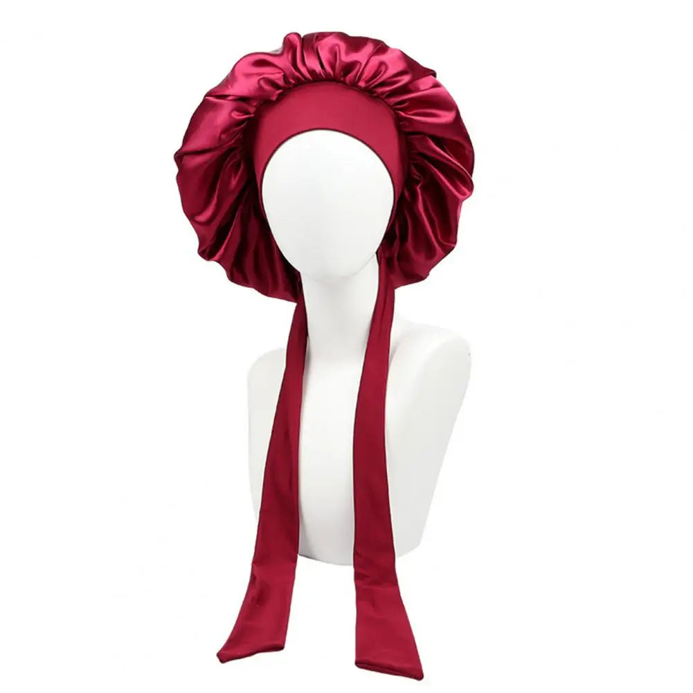 Women Cap Sleeping Satin Bonnet