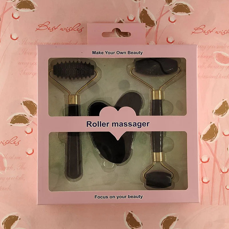 3pcs Set Resin Roller Gua sha Massage