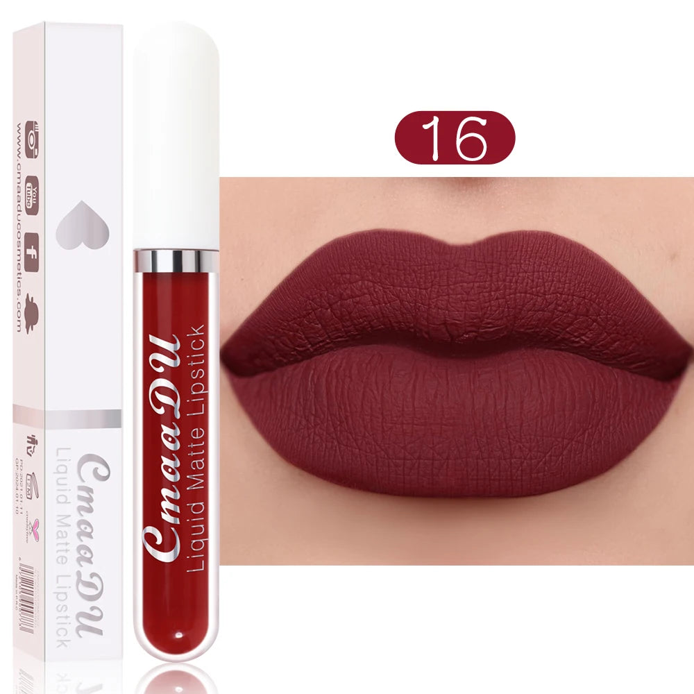CmaaDu  Matte Lip Gloss Liquid Lipstick