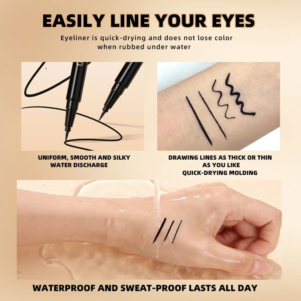 Black Liquid Eyeliner Waterproof Pen