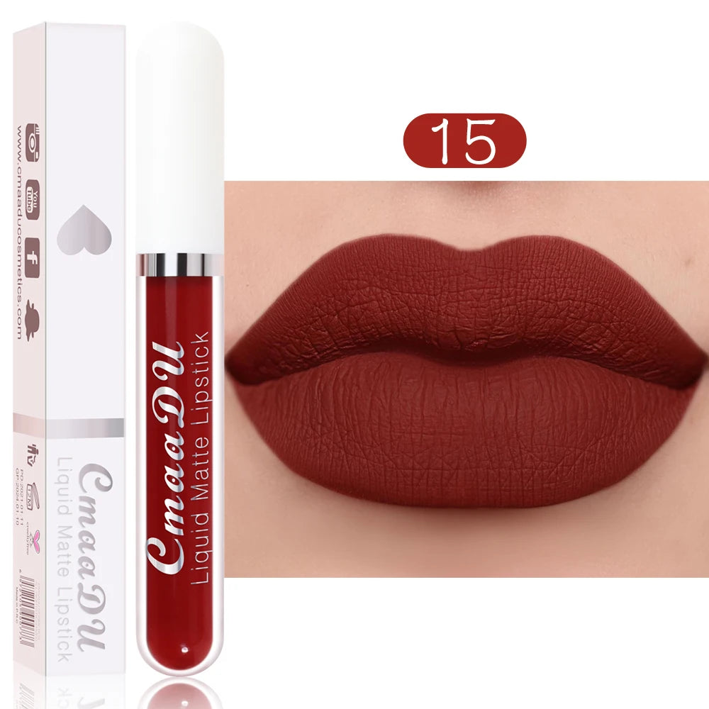 CmaaDu  Matte Lip Gloss Liquid Lipstick