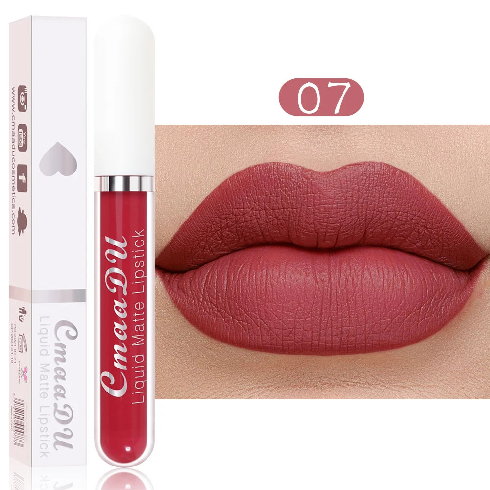 CmaaDu  Matte Lip Gloss Liquid Lipstick