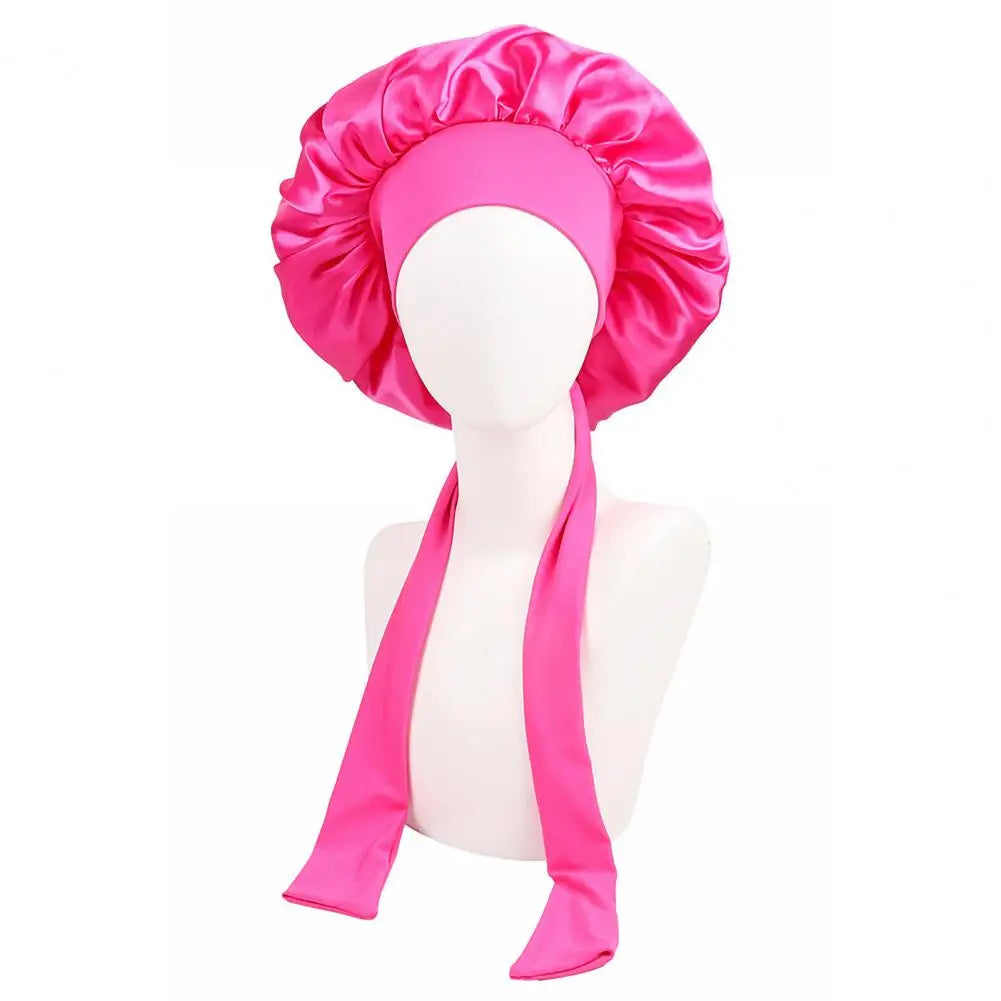 Women Cap Sleeping Satin Bonnet