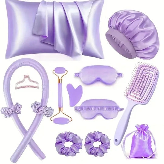 Satin Silk Beauty Sleep Set