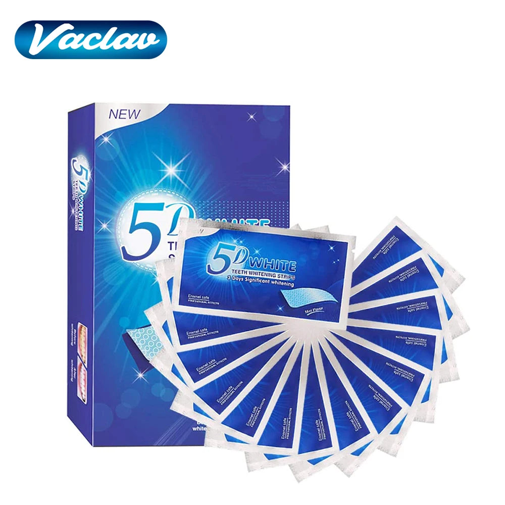 5D Teeth Whitening Strip 7/14/21/28 Pair