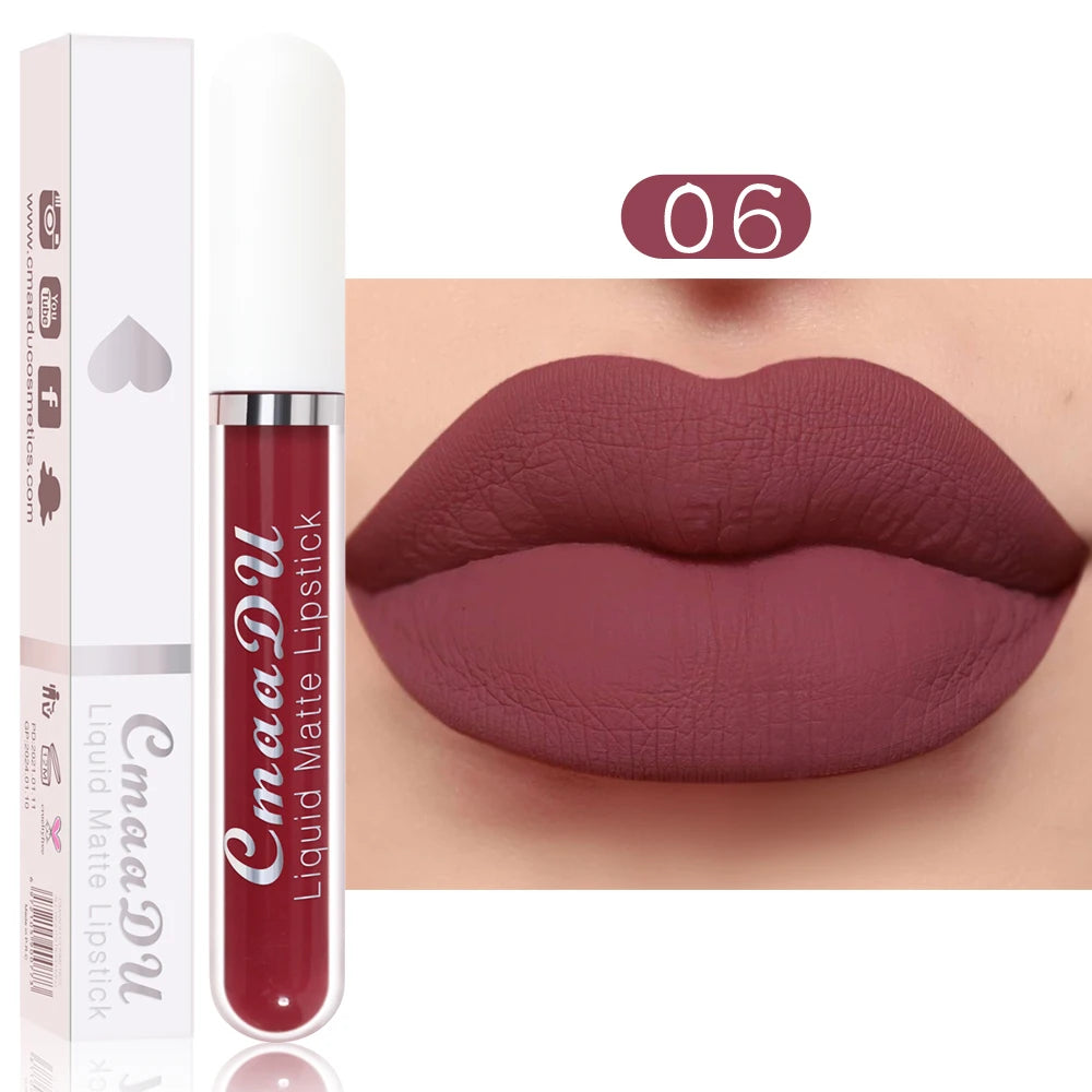 CmaaDu  Matte Lip Gloss Liquid Lipstick