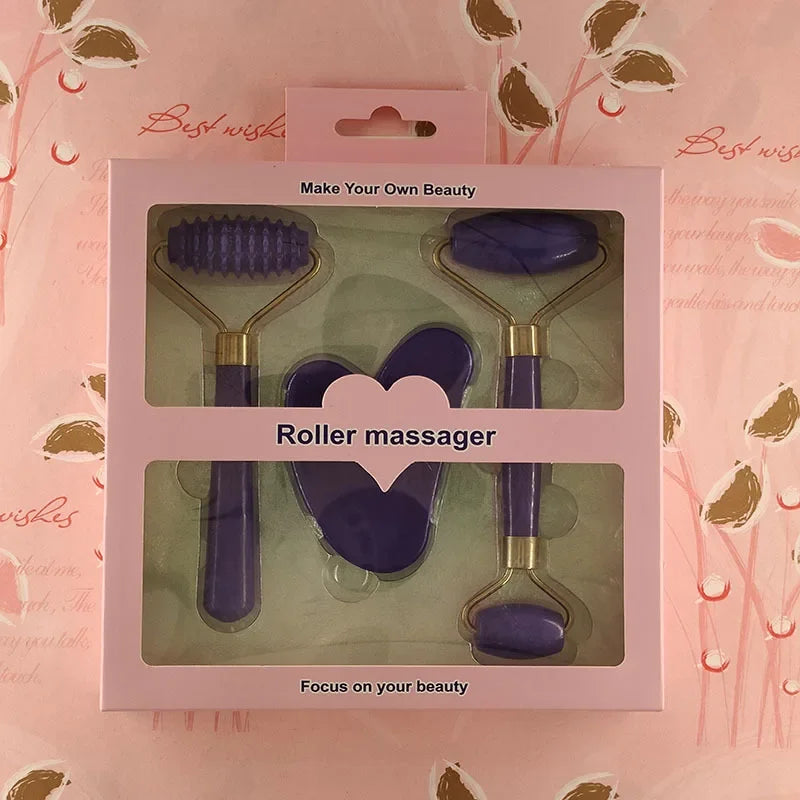 3pcs Set Resin Roller Gua sha Massage