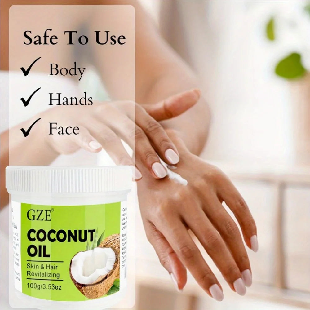 GZE Coconut Oil Cold Pressed Virginl Fractionated For Skin And Hair