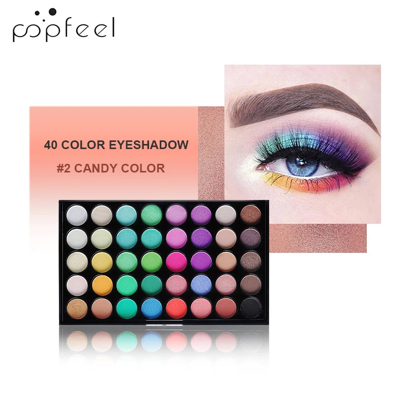 POPFEEL 40 Colors Eyeshadow Palette