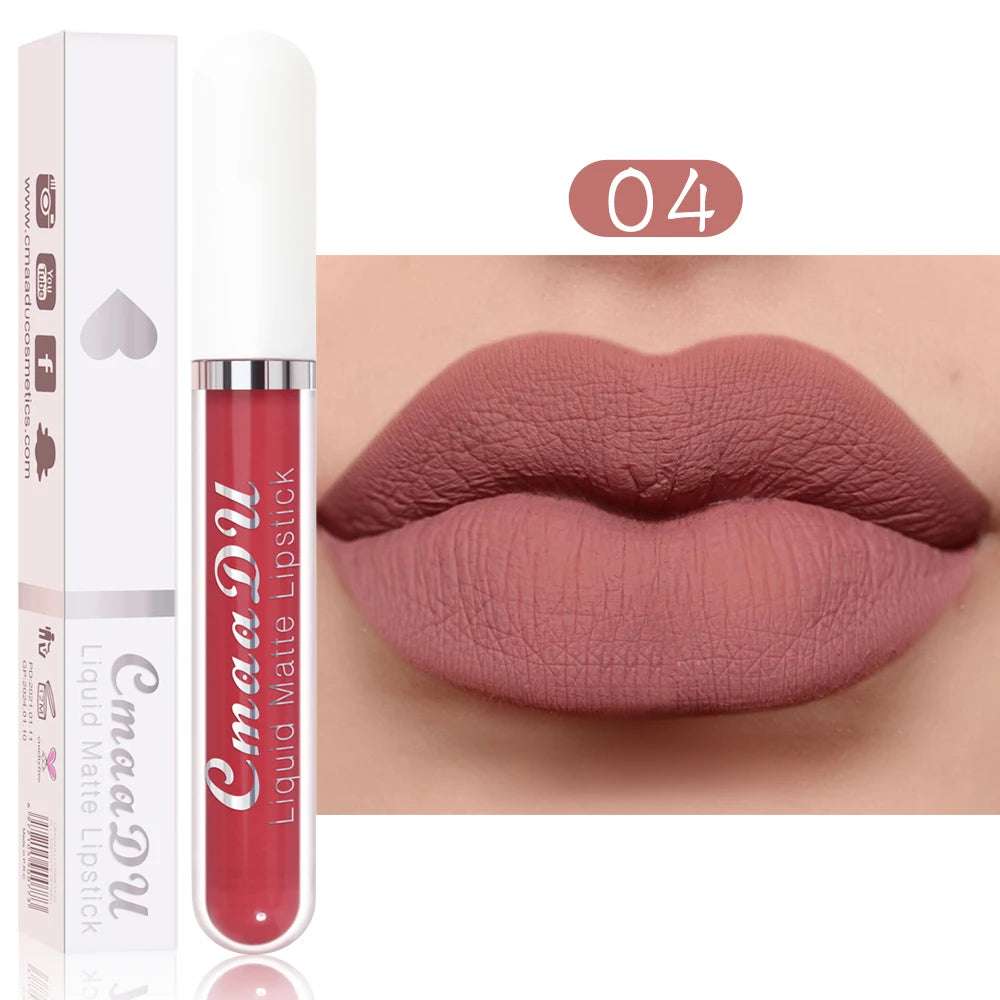 CmaaDu  Matte Lip Gloss Liquid Lipstick
