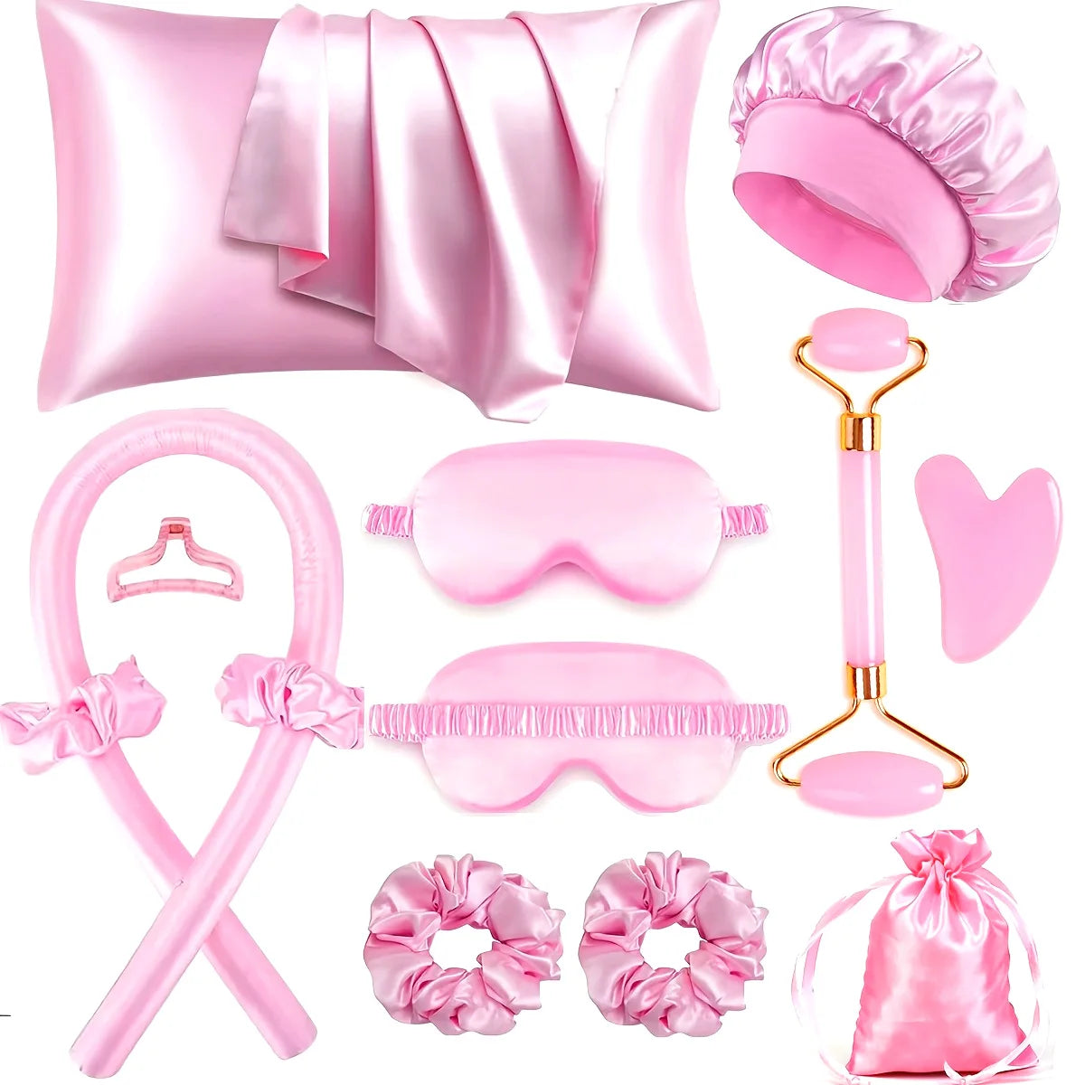 Satin Silk Beauty Sleep Set