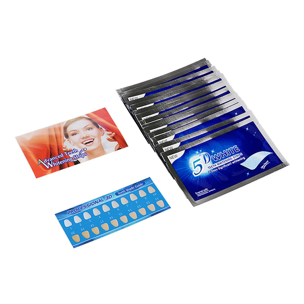 5D Teeth Whitening Strip 7/14/21/28 Pair