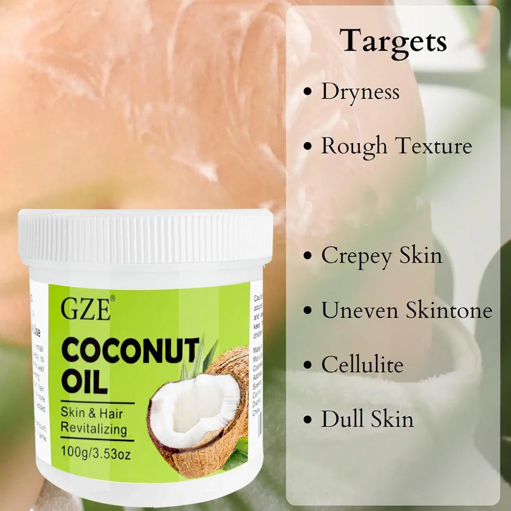 GZE Coconut Oil Cold Pressed Virginl Fractionated For Skin And Hair