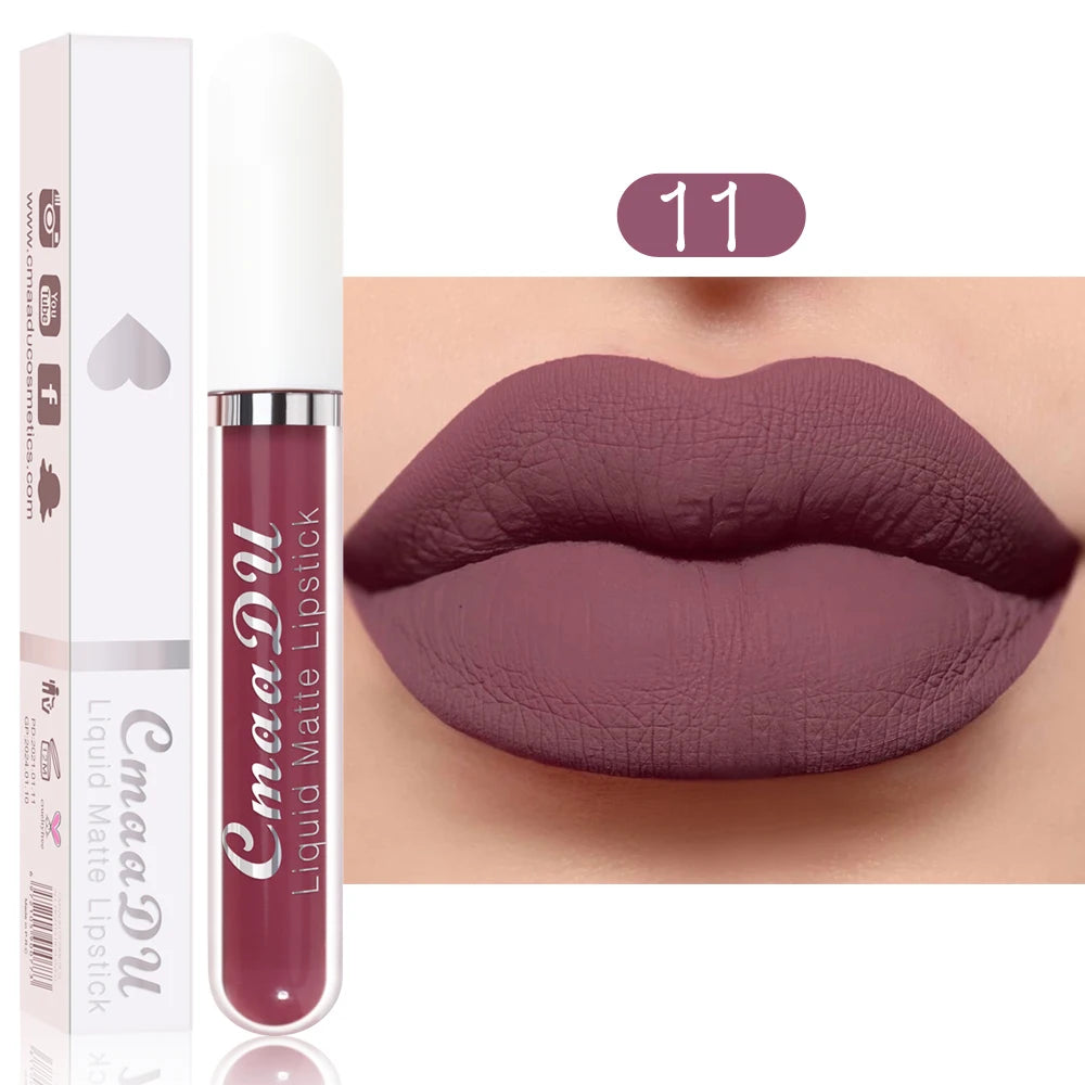 CmaaDu  Matte Lip Gloss Liquid Lipstick