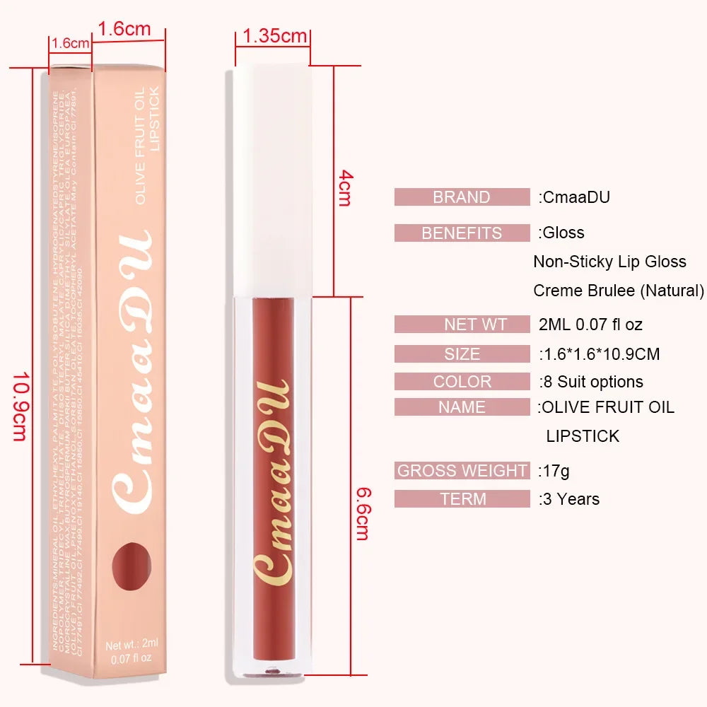 CmaaDu  Lipstick Lip Gloss Nude
