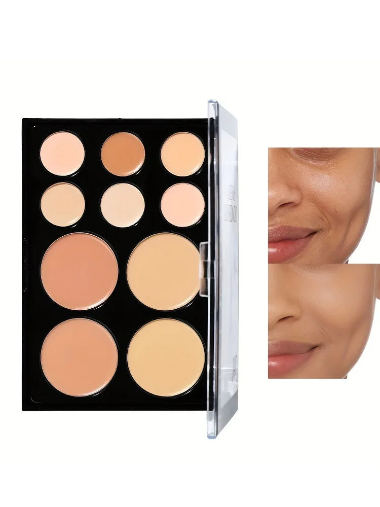 Veronni 10 Colors Concealer Palette Base Contour