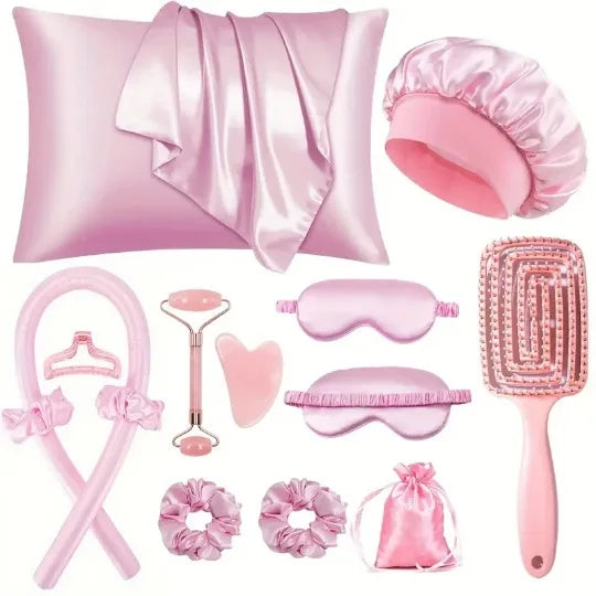 Satin Silk Beauty Sleep Set